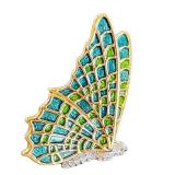 Vintage Kenneth J Lane Gold Tone Enamel Butterfly Brooch