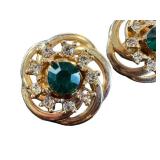 Beautiful Vintage Costume Jewelry Necklace & Screw-Back Earrings Set