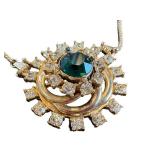 Beautiful Vintage Costume Jewelry Necklace & Screw-Back Earrings Set