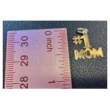 14k Yellow Gold #1 Mom Pendant