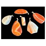 Lace Agate Pendant Assortment (Lot of 6)