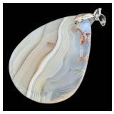 Lace Agate Pendant Assortment (Lot of 6)