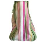 Fossil 75082 Striped Twill Canvas Hobo Bag