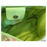 Fossil 75082 Striped Twill Canvas Hobo Bag