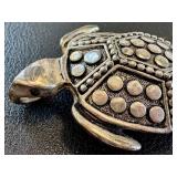 JJ Iguana & Frog Brooch, Turtle Brooch (Lot of 2)