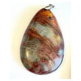 Fire Agate & Jasper Pendants (Lot of 4)