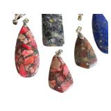 Assorted Jasper Pendants (9 Pieces)