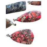 Assorted Jasper Pendants (9 Pieces)