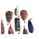 Assorted Jasper Pendants (9 Pieces)
