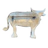Sterling Enamel Cow Brooch