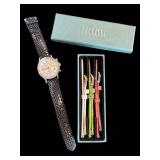 Ecclissi 23945 Sterling Silver Watch With 4 Bands