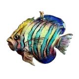 Enamel Fish Pendant by Riddle