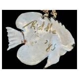 Enamel Fish Pendant by Riddle