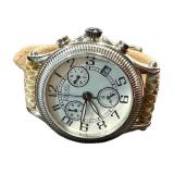 Ecclissi Sterling Silver Watch With Leather Band - New, Untested