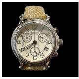Ecclissi Sterling Silver Watch With Leather Band - New, Untested