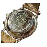 Ecclissi Sterling Silver Watch With Leather Band - New, Untested