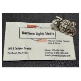 Northern Lights Studio Sterling Silver Lizard Brooch