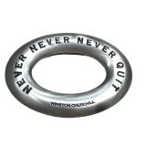 Paperweight - 2001 Sacchi Winston Churchill Never Never Never Quit