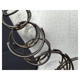 Modernist Statement Necklace Handcrafted Wire Circle Design