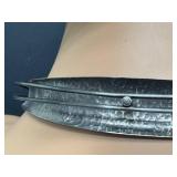 Modernist Statement Necklace Handcrafted Wire Circle Design