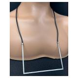 Sterling Silver Geometric Necklace Max's