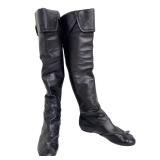 Vintage Alexander McQueen Leather Over-The-Knee Boots Size 37