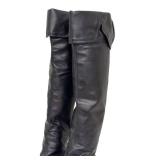 Vintage Alexander McQueen Leather Over-The-Knee Boots Size 37