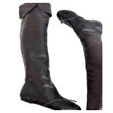 Vintage Alexander McQueen Leather Over-The-Knee Boots Size 37
