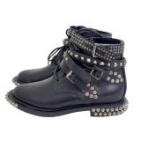 Saint Laurent Studded Boots Size 37.5 New Condition