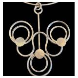Vintage Mid-Century 800 Silver Modernist Choker Necklace