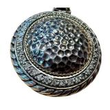 Vintage Sterling Silver Hammered Pendant NK 925