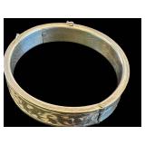 Vintage Forstner Sterling Etched Bracelet