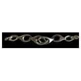 Vintage Taxco Sterling Silver Modernist Link Bracelet TR-87