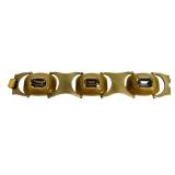 Vintage Fabrice Paris Panel Link Bracelet