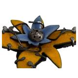 Artisan Crafted Floral Enamel Brooch