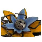 Artisan Crafted Floral Enamel Brooch
