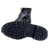 Proenza Schouler Like New Leather Zip-Up Booties Size 37