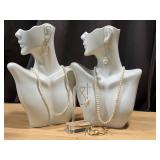 Pearl Jewelry & Sterling Silver Earrings (Lot of 4)