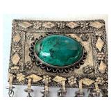Vintage Sterling Eilat Stone Brooch Pin