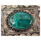 Vintage Sterling Eilat Stone Brooch Pin