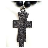 Deakin & Francis Sterling Silver King Arthur Cross Prayer Beads Chotki