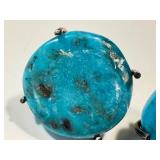 Vintage Turquoise Earrings Sterling 925 (Lot of 2 Pairs)