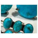 Vintage Turquoise Earrings Sterling 925 (Lot of 2 Pairs)