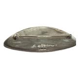 Sterling Skyline Brooch Pin