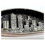 Sterling Skyline Brooch Pin