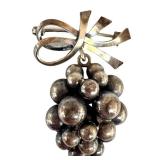 Vintage John L Denmark 830 Sterling Silver Grape Brooch