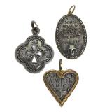 Religious Charm Pendants (Lot of 3)