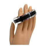 Vintage Mexican Sterling Silver Onyx Bracelet