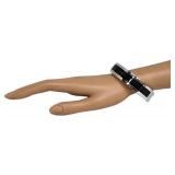 Vintage Mexican Sterling Silver Onyx Bracelet