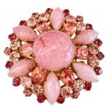 Vintage Rhinestone Brooch Trio Sterling & Austria